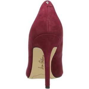 SAM EDELMAN HAZEL pump in red suede size 8.5